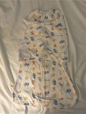 HALO 100% Cotton Sleepsack Swaddle 3 Way Adjustable Wearable Blanket Small